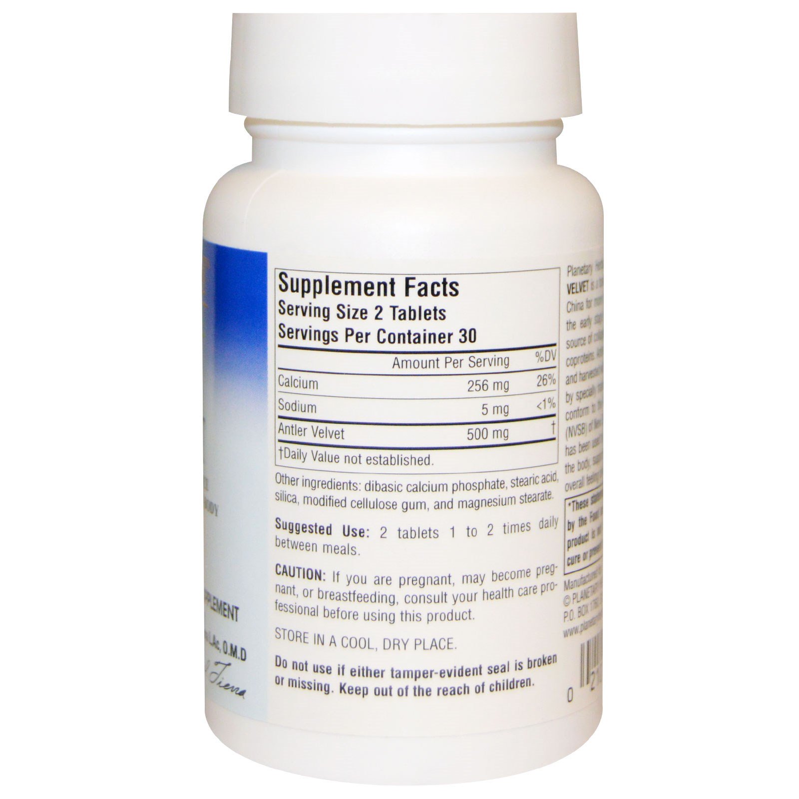 Planetary Herbals Full Spectrum Antler Velvet 250 Mg 60 Tablets Iherb