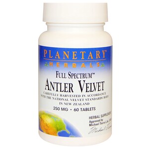 Отзывы о Планетари Хербалс, Full Spectrum, Antler Velvet, 250 mg, 60 Tablets