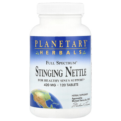 Planetary Herbals  Full Spectrum™ Stinging Nettle  420 mg  120 Tablets