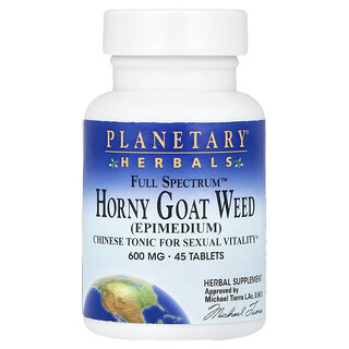 Planetary Herbals, Full Spectrum™, Herbe de cornée de chèvre, 45 comprimés