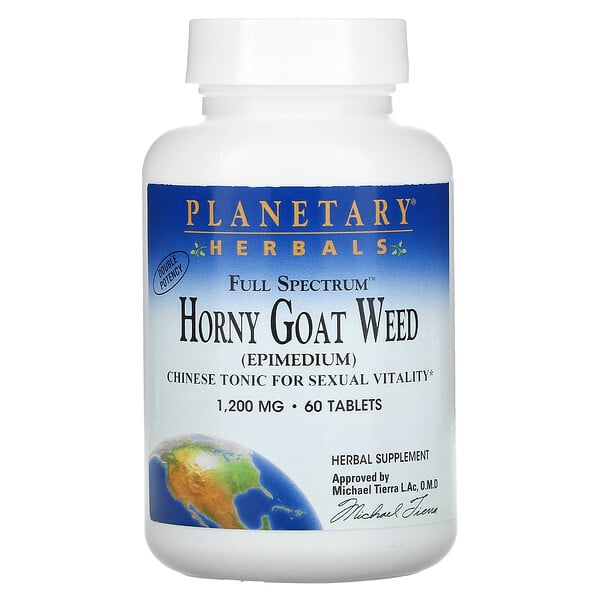 Full Spectrum Horny Goat Weed , 1,200 mg, 60 Tablets