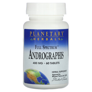 Planetary Herbals, Full Spectrum™ Andrographis, 400 mg, 60 Tablets