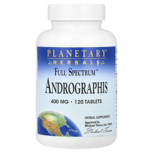 Planetary Herbals, Full Spectrum Andrographis, 400 mg, 120 Tabletten