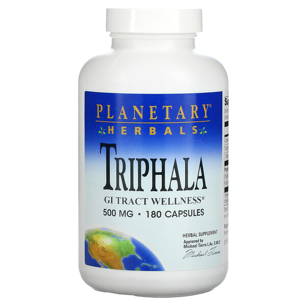 Planetary Herbals‏, Triphala, 500 mg, 180 Capsules