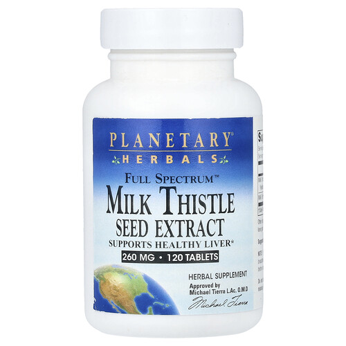 Planetary Herbals, Full Spectrum™ Mariendistelsamenextrakt, 120 Tabletten
