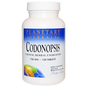 Планетари Хербалс, Codonopsis, Chinese Herbal Energizer, 750 mg, 120 Tablets отзывы