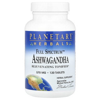 Planetary Herbals, Ginseng indiano Full Spectrum™, 120 compresse