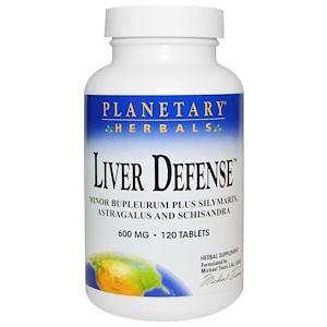 Отзывы о Планетари Хербалс, Liver Defense, 600 mg, 120 Tablets