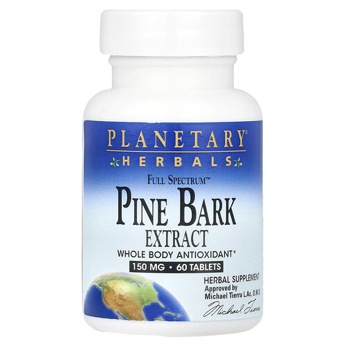 Planetary Herbals, Full Spectrum™ Pine Bark Extract, 60 Tablets