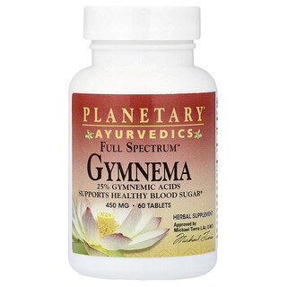 Planetary Herbals, Gymnema Full Spectrum™, 450 mg, 60 comprimidos