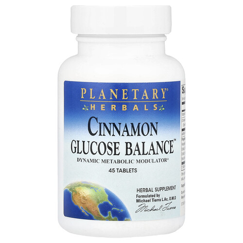 プラネタリーハーバルズ Planetary Herbals, Cinnamon Glucose Balance™、タブレット45粒