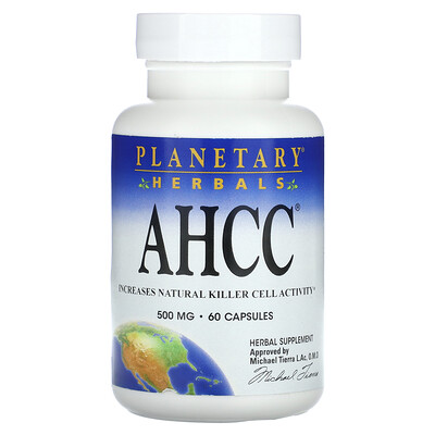 

Planetary Herbals AHCC (Активный гексо состав), 500 мг, 60 капсул