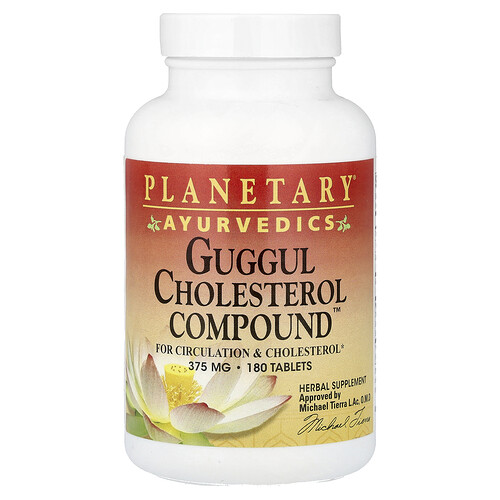 Planetary Herbals Ayurvedics, Guggul Cholesterol Compound™, 180 Tablets