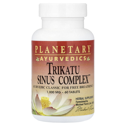 Planetary Herbals, Ayurvedics, Trikatu Sinus Complex™, ayurvedischer Trikatu-Sinus-Komplex, 60 Tabletten
