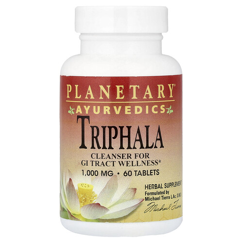 Planetary Herbals Ayurvedics, Triphala, 60 Tablets