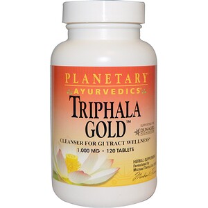 Планетари Хербалс, Ayurvedics, Triphala Gold, 1,000 mg, 120 Tablets отзывы покупателей