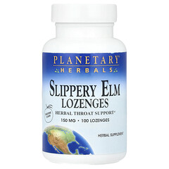 Slippery Elm, пастилки, мандарин, 150 мг, 100 пастилок