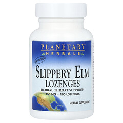 Slippery Elm, пастилки, без смакових добавок, 150 мг, 100 пастилок