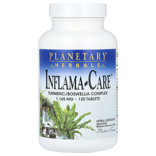 Planetary Herbals Inflama-Care™, Turmeric/Boswellia Complex, 120 Tablets