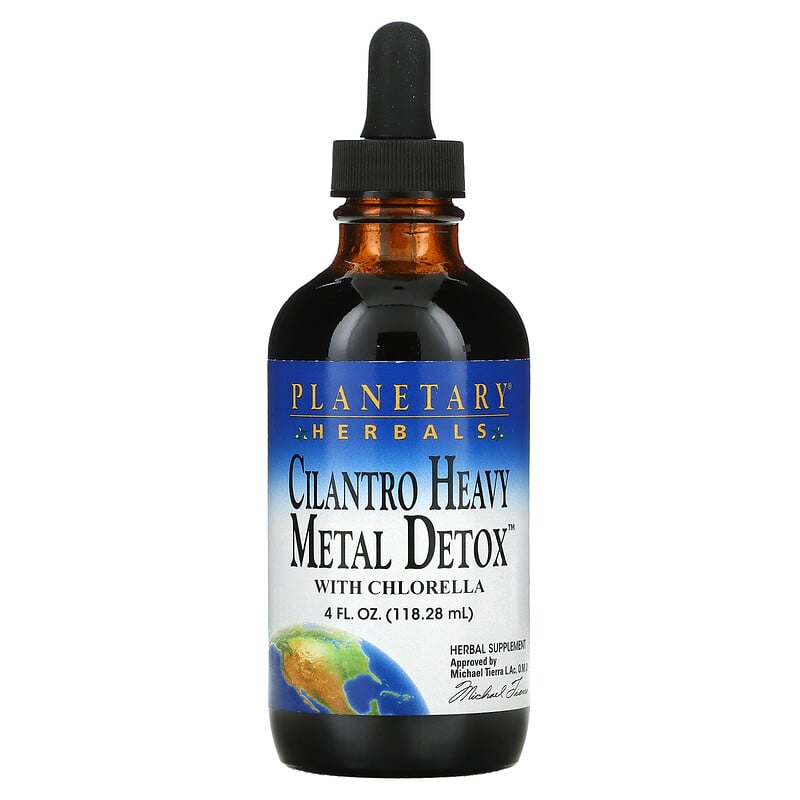 Planetary Herbals, Cilantro Heavy Metal Detox With Chlorella, 4 Fl Oz ...