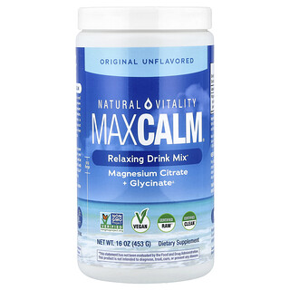 Natural Vitality, MaxCALM®, Relaxing Drink Mix, Original Unflavored, 16 oz (453 g)