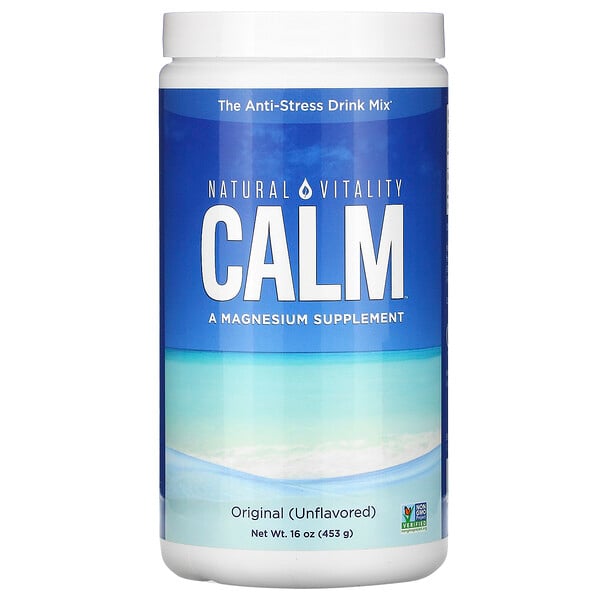 CALM, антистрессовая смесь для напитков, оригинальный вкус (без ароматизаторов), 453 г (16 унций)