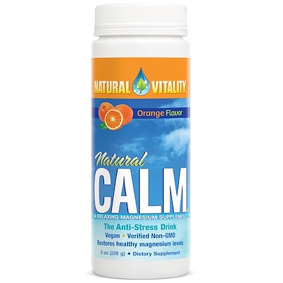 

Natural Vitality Естественное спокойствие, Антистрессовый напиток, Вкус апельсина, 8 унций (226 г)