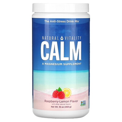 

Natural Vitality CALM The Anti-Stress Drink Mix Raspberry-Lemon 16 oz (453 g)