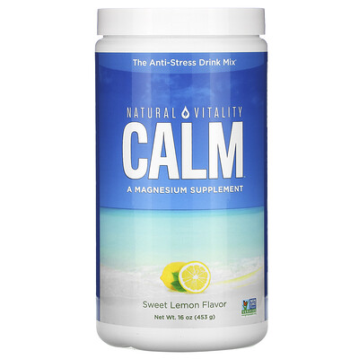 Natural Vitality CALM, The Anti-Stress Drink Mix, Sweet Lemon Flavor, 16 oz (453 g)