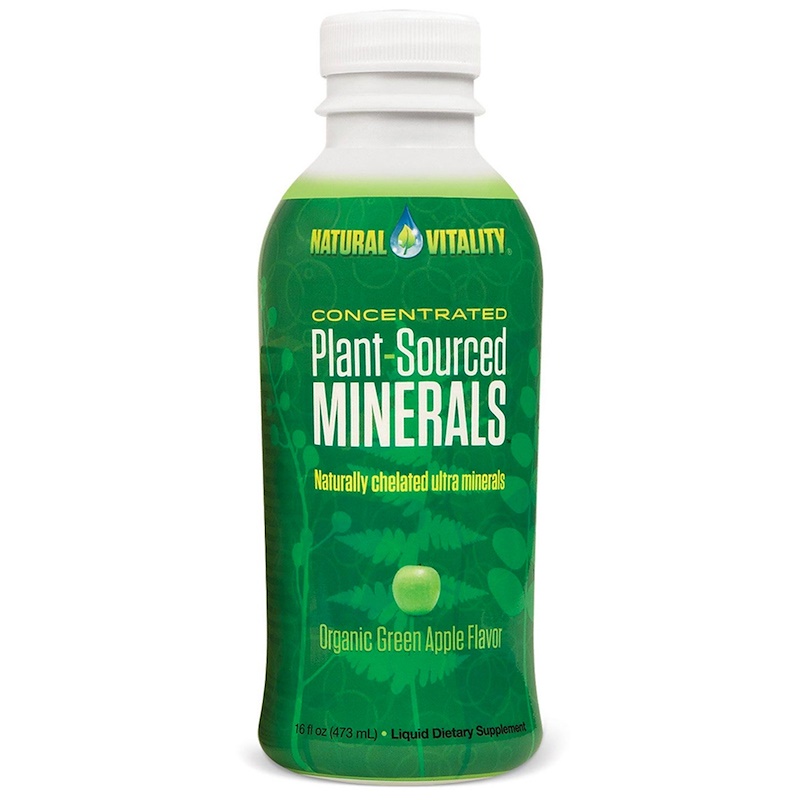 Natural Vitality, PlantSourced Minerals, Organic Green Apple Flavor
