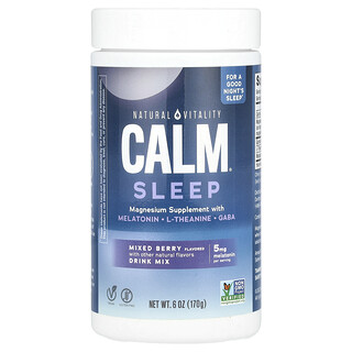 Natural Vitality, CALM®, Slaap, Magnesiumsupplement Drankmix, Gemengde Bessen, 170 g