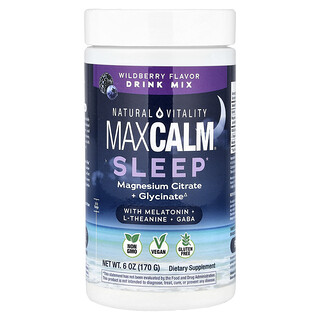 Natural Vitality, MaxCalm®, unijuomasekoitus, metsämarja, 170 g