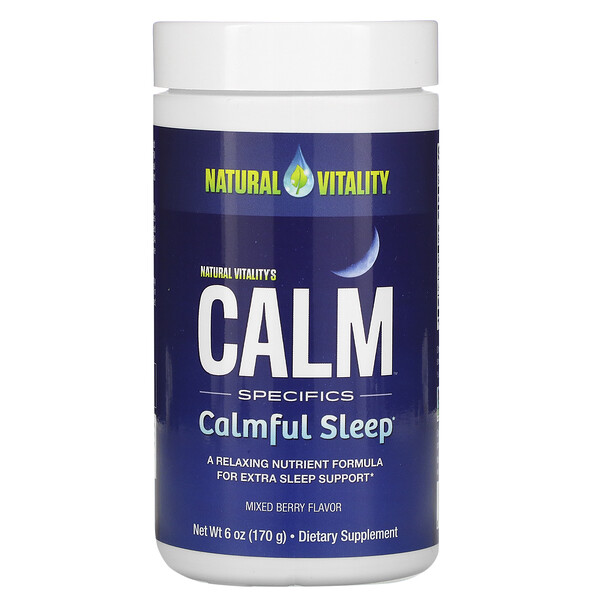 Natural Vitality, CALM Specifics, Calmful Sleep, Mixed Berry Flavor, 6 oz (170 g)