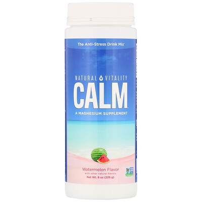 Natural Vitality Calm, The Anti-Stress Drink Mix, Watermelon, 8 oz (226 g)
