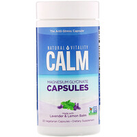 Calm, Magnesium Glycinate Capsules, 120 Vegetarian Capsules - изображение