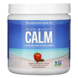 Natural Vitality, CALM, The Anti-Stress Drink Mix, Apple Cinnamon ,  8 oz (226 g)
