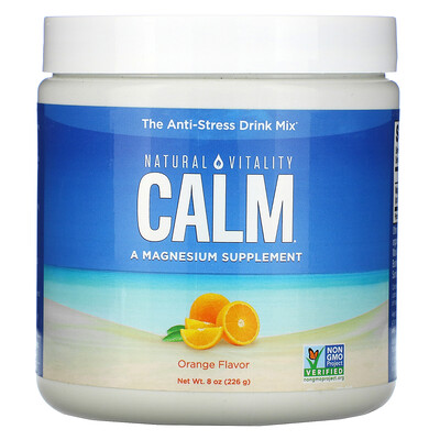 Natural Vitality CALM, The Anti-Stress Drink, Orange, 8 oz (226 g)
