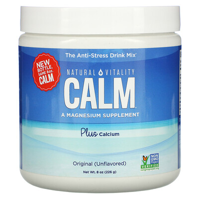 Natural Vitality Calm, The Anti-Stress Drink Mix, Original (Unflavored), 8 oz (226 g)