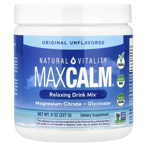 Natural Vitality MaxCalm®, Relaxing Drink Mix, Unflavored, 8 oz (227 g)