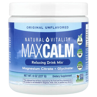 Natural Vitality, CALM®, Campuran Minuman Santai, Asli Tanpa Perisa, 8 oz (227 g)