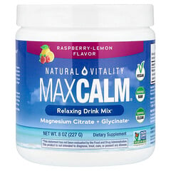 MaxCalm®, заспокійлива суміш для напоїв, малина й лимон, 227 г (8 унцій)