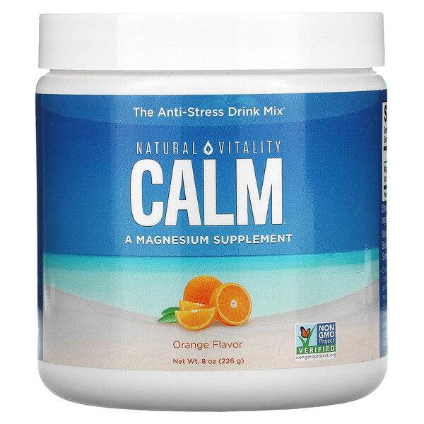 CALM, антистрессовая смесь для напитков, апельсин, 226 г (8 унций)