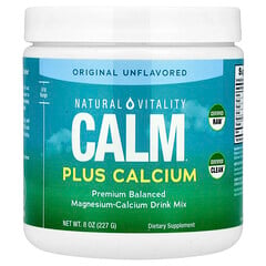 CALM® Plus Calcium, магнієво-кальцієва суміш для приготування напою, оригінальний смак, без смакових добавок, 227 г (8 унцій)