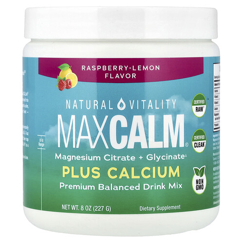 Natural Vitality, Suplemento CALM® con calcio, Frambuesa y limón, 226 g (8 oz)