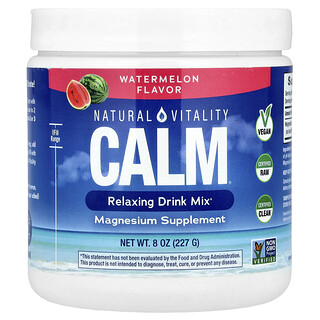 Natural Vitality, CALM®, Mélange à boire relaxant, Pastèque, 227 g