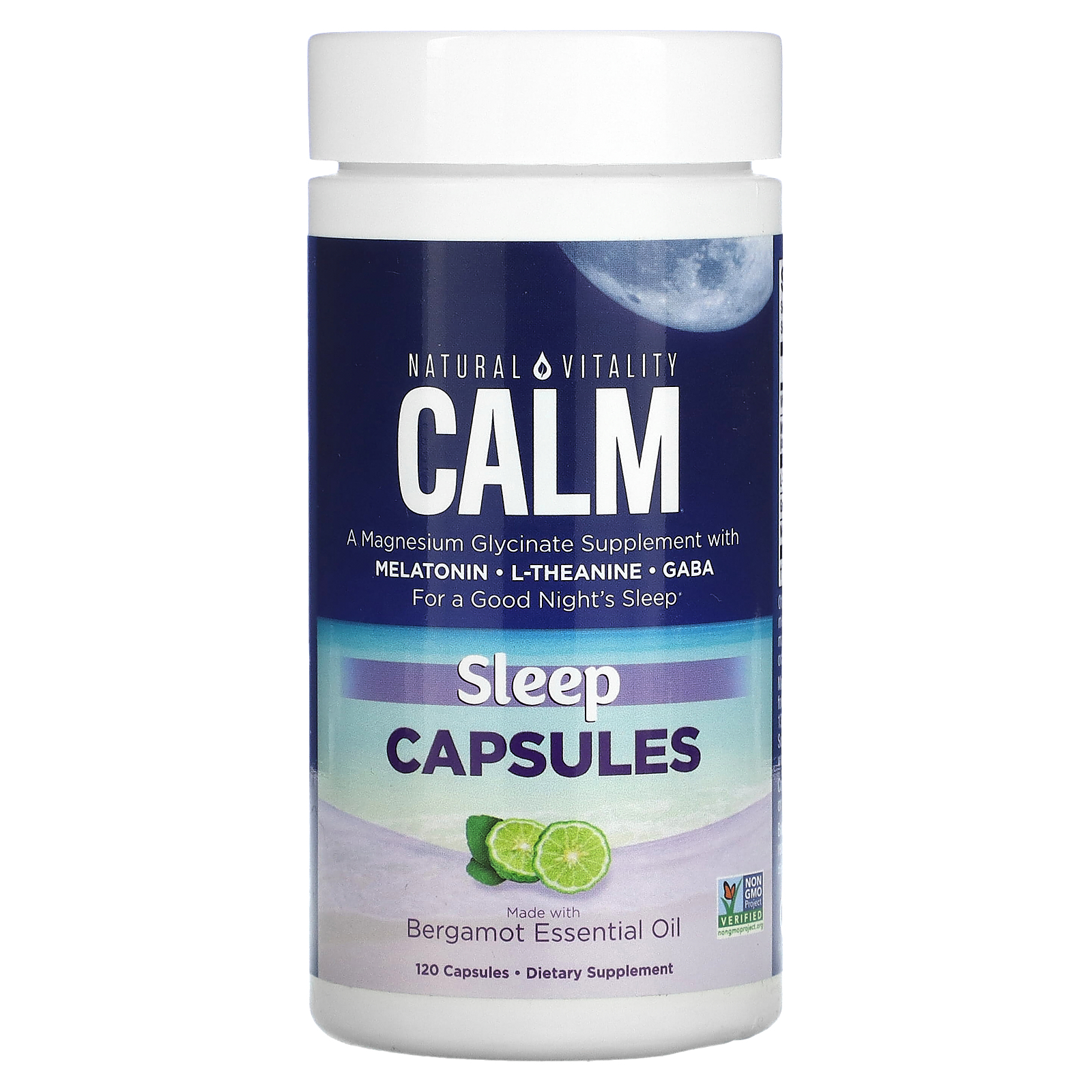 Natural Vitality Calm Sleep Capsules With Bergamot Essential Oil Capsules