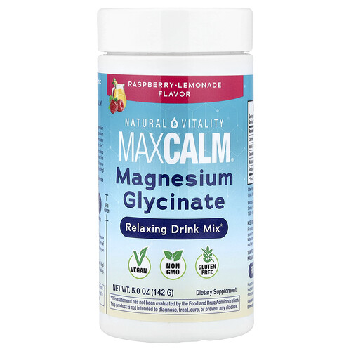 Natural Vitality, MaxCalm®, Entspannungsgetränkemisch, Himbeer-Limonade, 142 g (5 oz)
