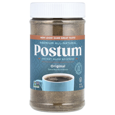 Postum, Bebida caliente instantánea, Original, Sin cafeína, 227 g (8 oz)
