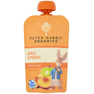 Купить Pumpkin Tree Snacks, Peter Rabbit Organics, Organic Fruit Puree, Apple & Peach, 4 oz (113 g)  на IHerb