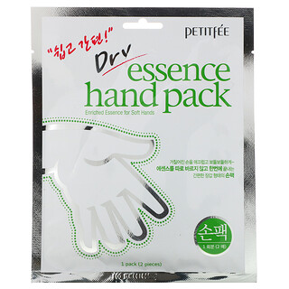 Petitfee, Dry Essence Hand Pack, маска для рук, 1 пара